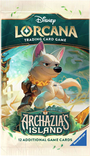 Disney Lorcana Trading Cards Booster Archazia's Island 1 Φακελάκι 12 Κάρτες