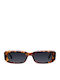 Meller Sisi Unisex Sunglasses with Brown Tartaruga Plastic Frame and Black Polarized Lens SIS-TIGCAR