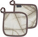 Kentia Loft Felce Pot Holder Fabric Beige 2pcs