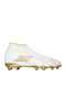 Youth Kids Molded Soccer Shoes with Sock White / Gold