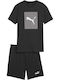 Kids' Set with Shorts Summer 2pcs Black