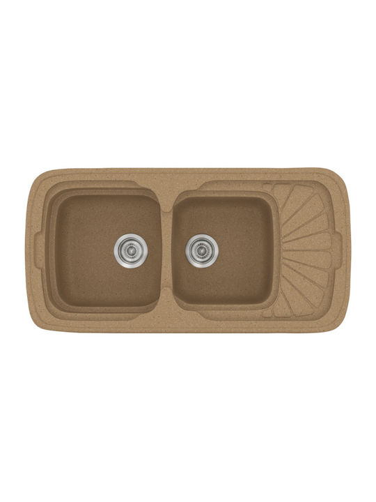 Sanitec Classic Drop-In Sink Synthetic Granite ...