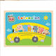 Puzzle Autobuz din Lemn