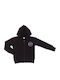 Kinder-Strickjacke Kapuzenpullover mit Schwarz