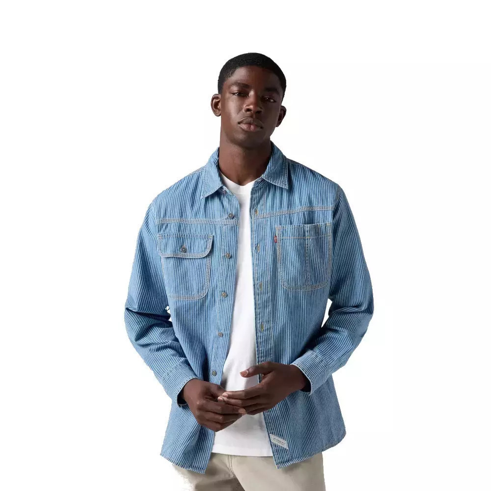 Levi's Worker Long-sleeved Cotton Shirt Auburn A72240010 | Skroutz.mt