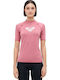 Roxy Whole Hearted UPF 50 Damen Kurzärmeliges Sonnenschutzshirt Rosa