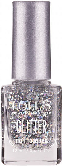 Lollis Beauty Make Up Glitter Βερνίκι Νυχιών Πολύχρωμο 106