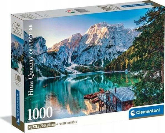 Cle Puzzle 1000 Kompakt Smaragdsee Pragser Wildsee 39934