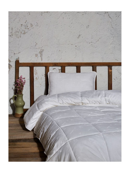 Cottonbox Pilotă Single De Puf 155x215cm Alb 300 g/mp²Gsm