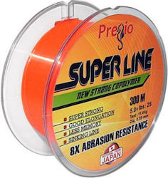 Πετονιά Pregio Super Line 300m Πορτοκαλί 0.30mm
