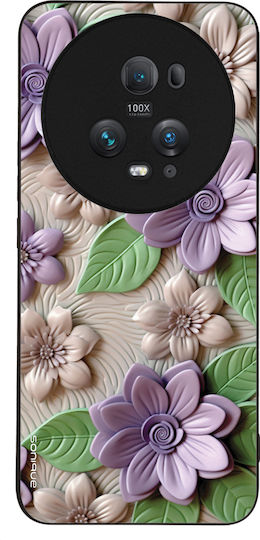 Калъф Sonique 3D Flower Series за Honor Magic5 Pro 5G Виолетов