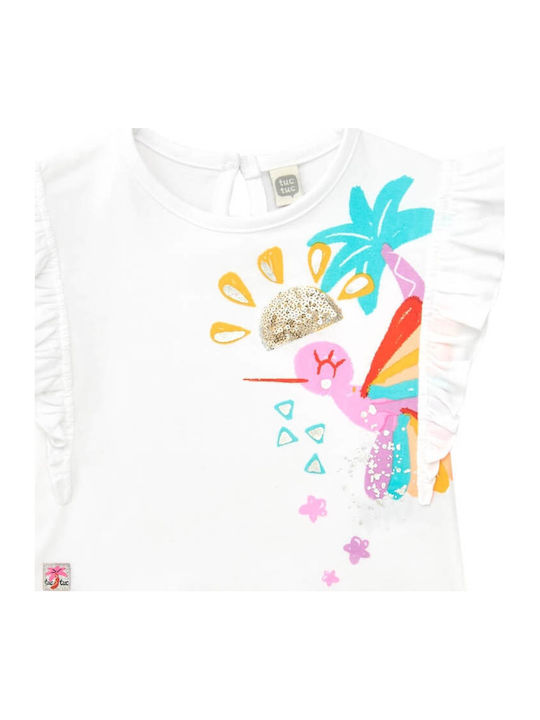 Kids Top Short-sleeved White