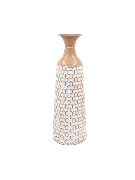 Vază de podea metalică Fylliana Fl362 culoare bej-alb 20x60cm