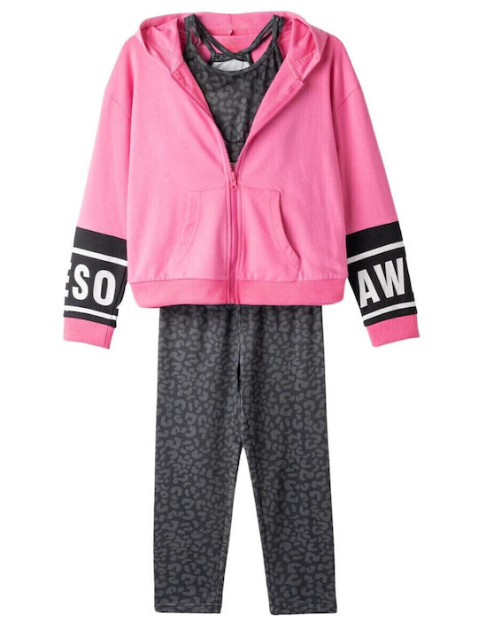 Evita Kids Set with Fuchsia Leggings 3 Pieces