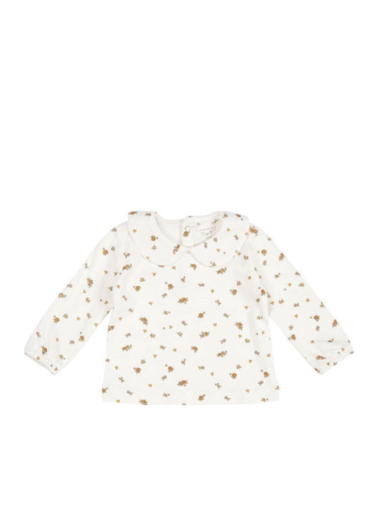 Kids' Shirt Long Sleeve White Blossom