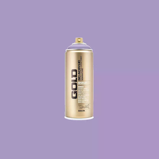 Montana Cans Spray Paint Acrylic with Metallic Effect Gold G4110 Light Lilac 400ml