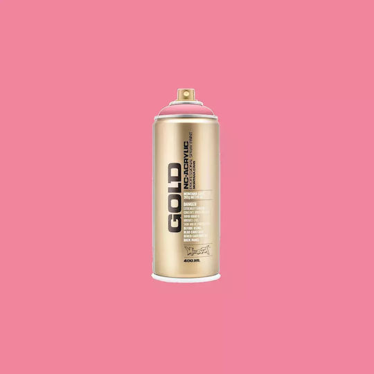 Montana Cans Spray Paint Acrylic with Metallic Effect Gold Bazooka Joe 400ml