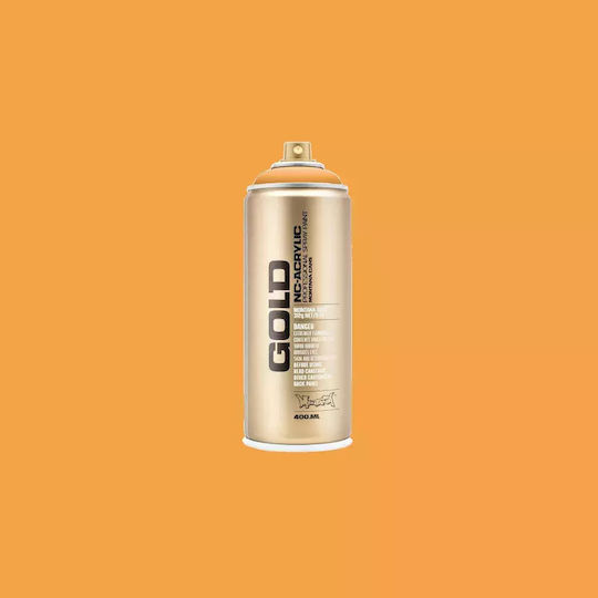 Montana Cans Σπρέι Βαφής Ακρυλικό με Μεταλλικό Εφέ Χρυσό G2030 Blast Orange 400ml
