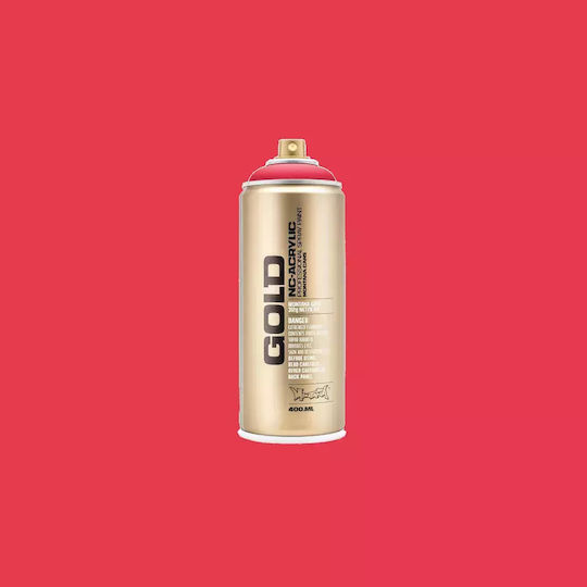 Montana Cans Spray Paint Acrylic with Metallic Effect Gold G3020 Strawberry 400ml