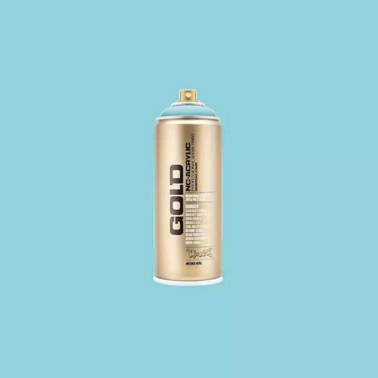 Montana Cans Spray Paint Acrylic with Metallic Effect Gold G6230 Pool 400ml