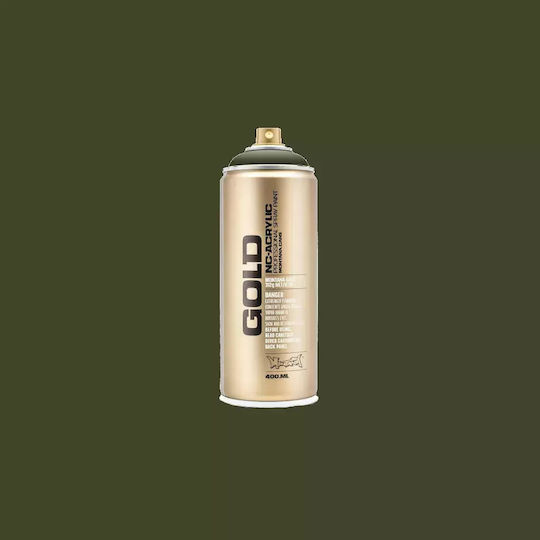 Montana Cans Spray Paint Acrylic with Metallic Effect Gold Nato 400ml