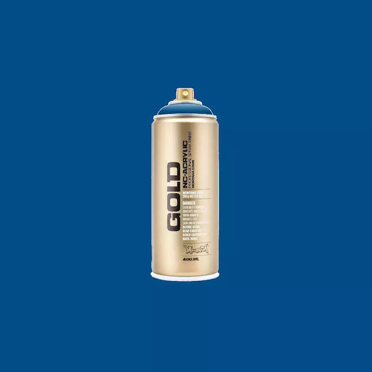 Montana Cans Σπρέι Βαφής Ακρυλικό με Μεταλλικό Εφέ Χρυσό G5075 Signal Blue 400ml