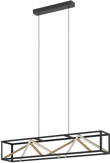 Eglo Penela Κρεμαστό Φωτιστικό Μαύρο LED 116x150εκ.