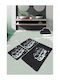 Chilai Home Rutschfest Set Badematten Synthetisch,Polyester/Cotton/Leather Rechteckig 3Stück