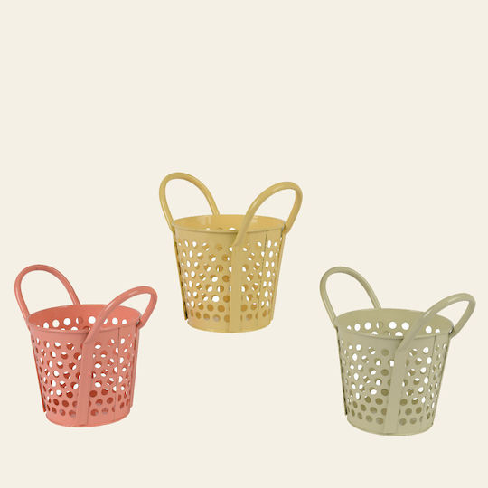 Beauty Home Καλάθι Αποθήκευσης Σομόν 18x12.5x16.5cm Beauty Home Καλάθι Αποθήκευσης Σομόν 18x12.5x16.5cm