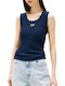 Women's Cotton Sleeveless Blouse Dark Night Navy