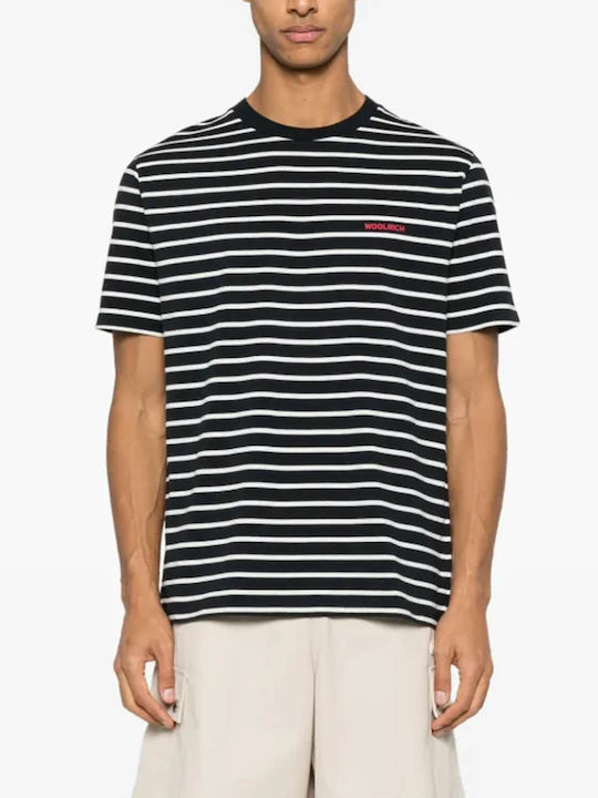 Woolrich T-shirt Blue Stripe