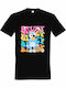 Детска унисекс тениска "Bluey Spring Easter" черна