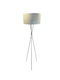 Epiplo-Fos Floor Lamp H152xW39cm. with Socket for Bulb E27 Beige