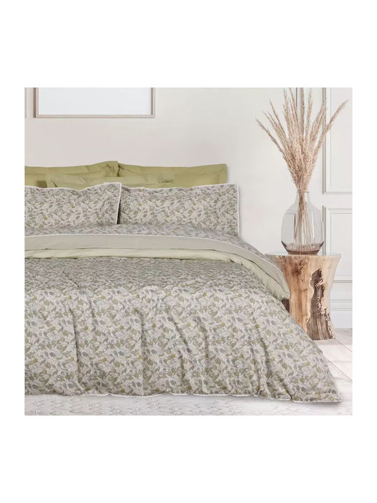 Das Home 1692 Cuvertură Extra-dublu Bumbac Oliv...