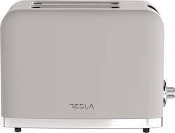 Tesla Φρυγανιέρα 2 Θέσεων 930W Λευκή