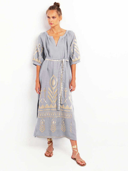 chinese dress ladies Greek Archaic Kori | Triangle Ruffle Maxi Dress Sea Green 