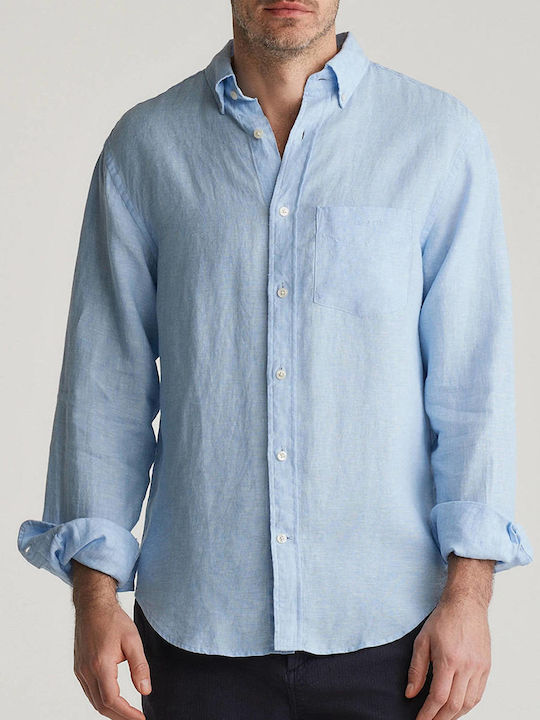 Gant Langärmlig Leinen Hemd Light Blue
