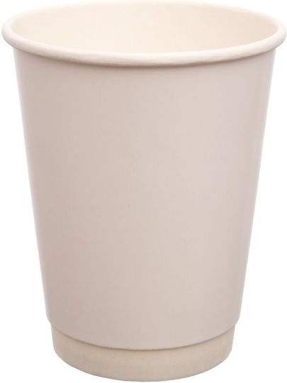 Tefaco Einwegbecher Papier Weiß 300ml