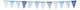 Stoff-Wimpelkette Blau 13x17cm 40813-113 Nv-7220113-blau