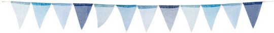 Stoff-Wimpelkette Blau 13x17cm 40813-113 Nv-7220113-blau