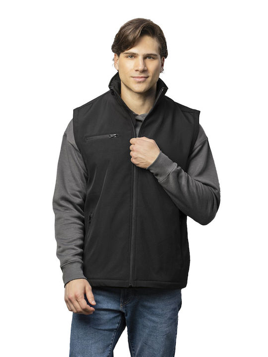 About Basics Ανδρικό Γιλέκο Εργασίας Softshell Μαύρο