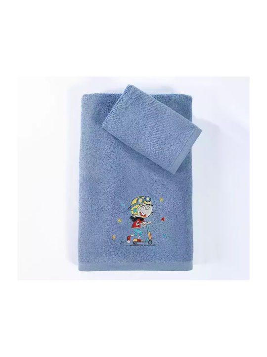 Nef-Nef Homeware Set Babyhandtücher 2 Stück Blau Gewicht 420gr/m²