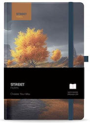 Street Notebook A6 Ruled with Elastic and Pen H...