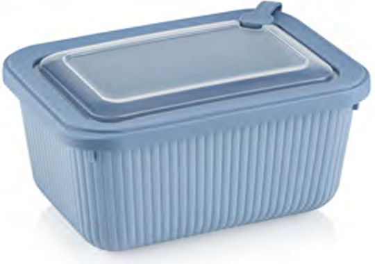 Viosarp Cutie pentru Mâncare Plastic Albastru Potrivit pentru Cuptor cu Microunde 1800ml 1buc