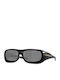 Men's Sunglasses with Black Glossy Horn-Rimmed Frame