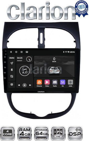 Clarion Ηχοσύστημα Αυτοκινήτου για Peugeot 206 2002 > 2006 (Bluetooth/USB/WiFi/GPS/Apple-Carplay/Android-Auto)