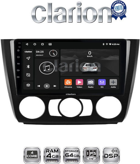 Clarion Ηχοσύστημα Αυτοκινήτου για BMW Σειρά 1 / E81 / E82 / E87 2004 > 2011 (Bluetooth/USB/WiFi/GPS/Apple-Carplay/Android-Auto)