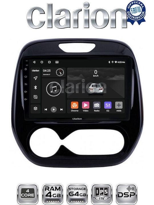 Clarion Sistem Audio Auto pentru Renault Captur - Capturare 2013 (Bluetooth/USB/WiFi/GPS/Apple-Carplay/Android-Auto)