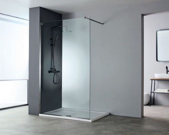Devon Iwis Walk-in Fixed Side for Shower 46-48x200cm Clear Glass