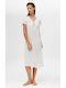 Minerva Summer Women's Nightdress Salmon, Grey
